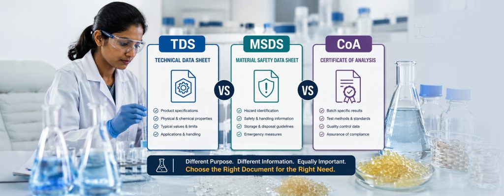 TDS vs MSDS vs COA: Understanding Resin Technical Documents