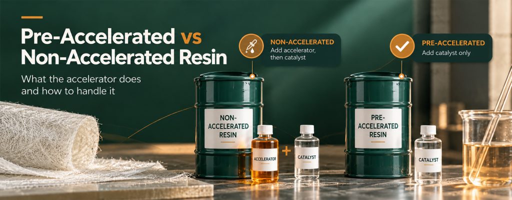 Pre-Accelerated vs Non-Accelerated Polyester Resin: What the Accelerator Does and How to Handle It